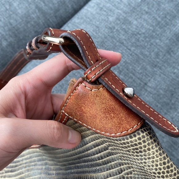 Dooney & Bourke Embossed Lizard Hobo Bag - Picture 7 of 10